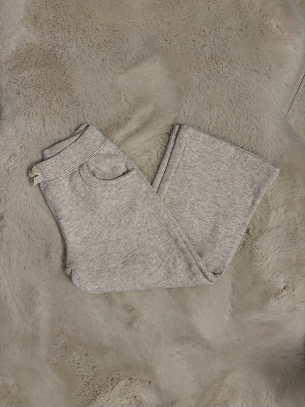Light Heather Gray Wide-Leg Sweatpants - Size 4T